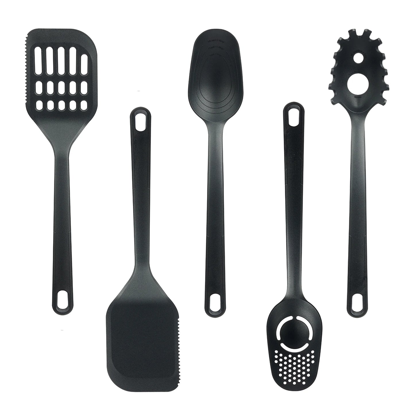 36-Piece Kitchen Gadget Set - Premium Cooking Utensils with Drawer Organizer, Black