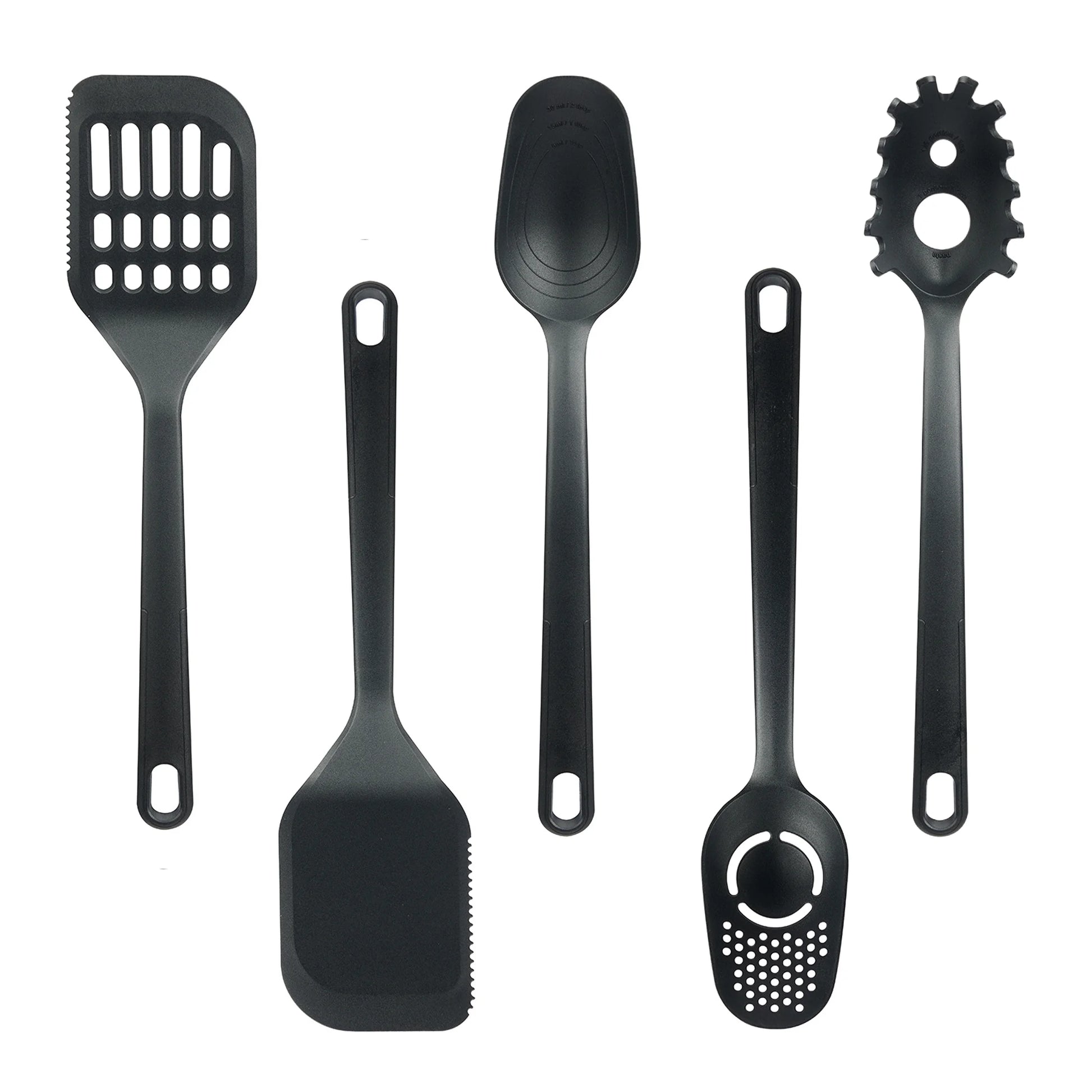 36-Piece Kitchen Gadget Set - Premium Cooking Utensils with Drawer Organizer, Black