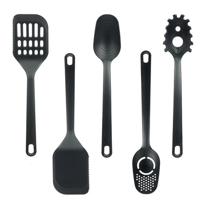 36-Piece Kitchen Gadget Set - Premium Cooking Utensils with Drawer Organizer, Black