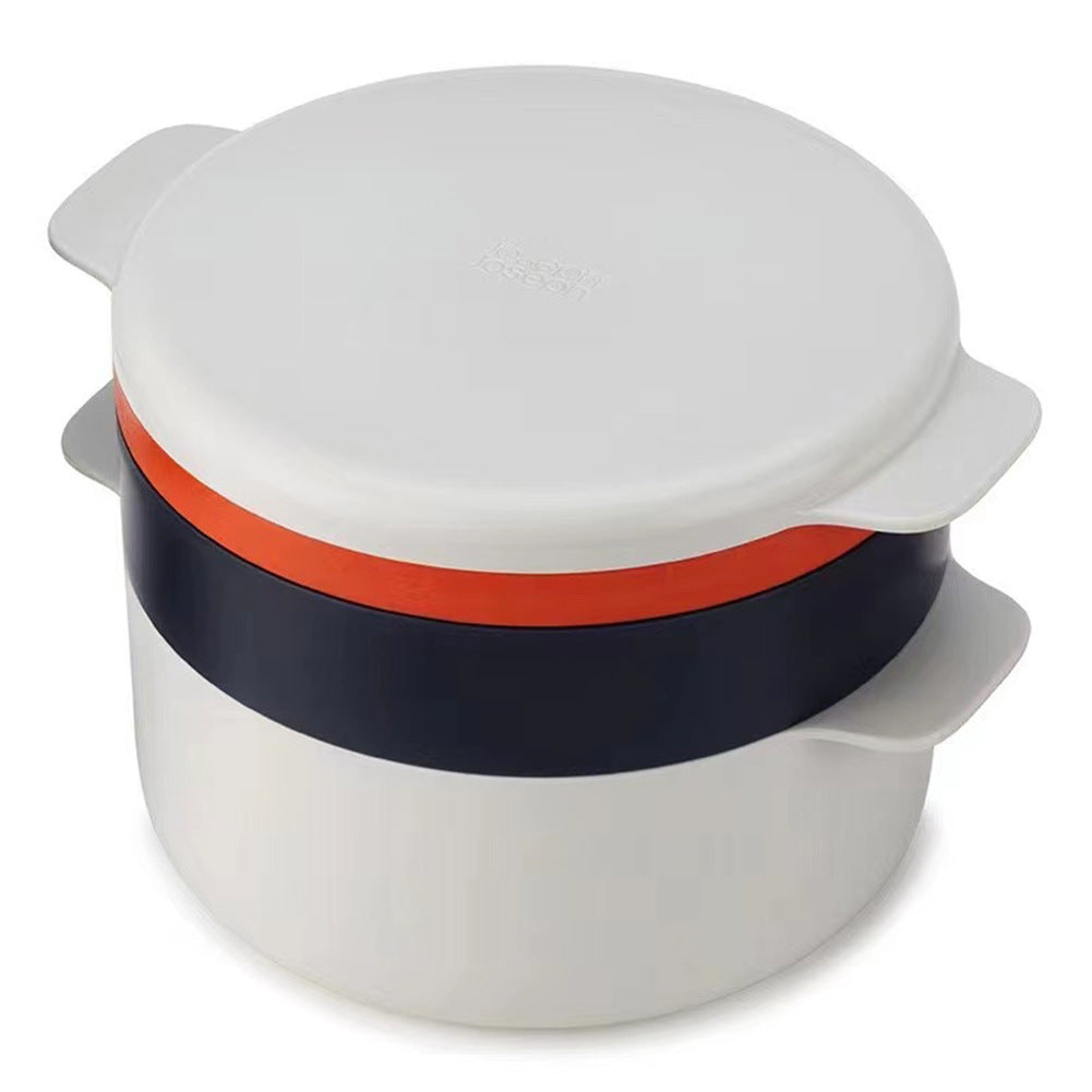 Microwave Steaming Container - BPA-Free Plastic Kitchen Gadget with Lid
