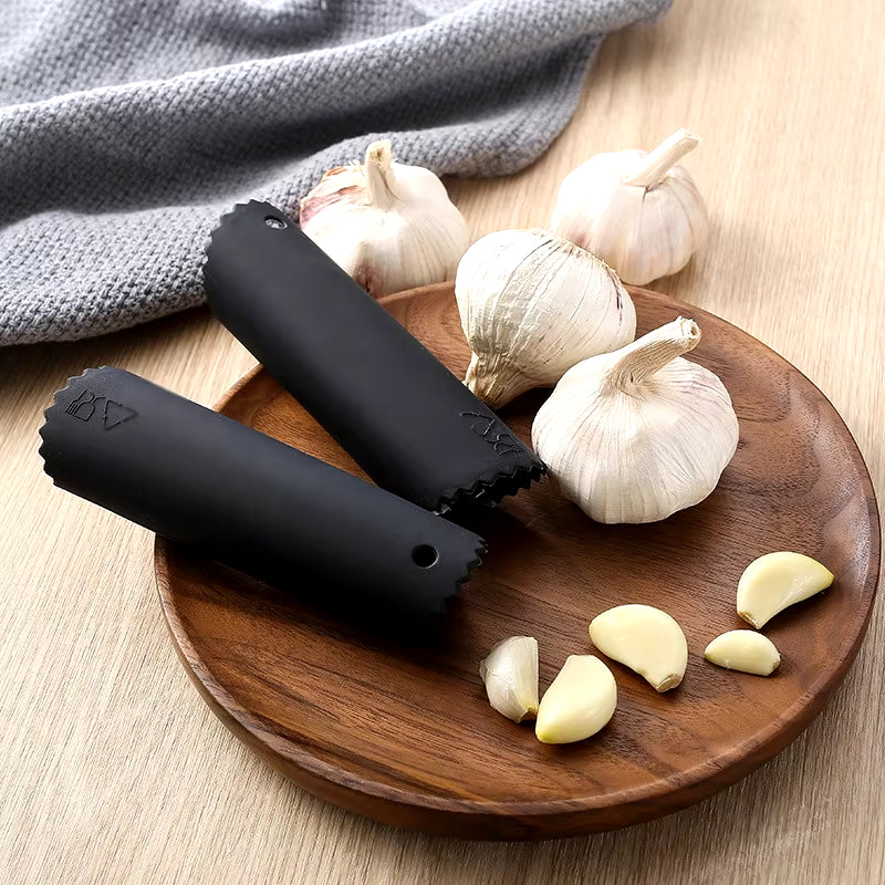 Silicone Garlic Peeler - Quick & Easy Manual Peeling Tool, No More Smelly Hands