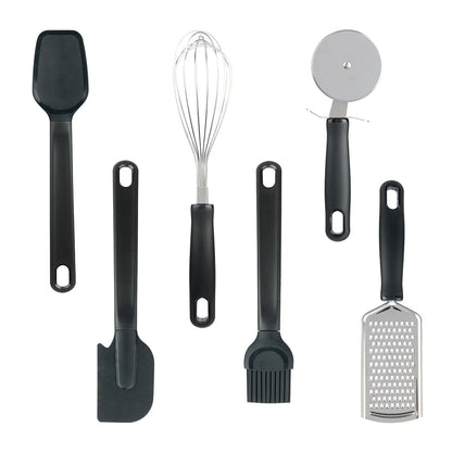 36-Piece Kitchen Gadget Set - Premium Cooking Utensils with Drawer Organizer, Black